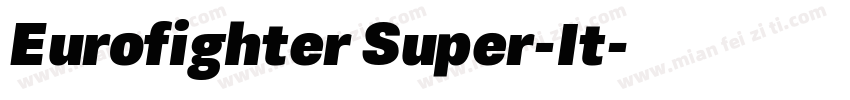 Eurofighter Super-It字体转换